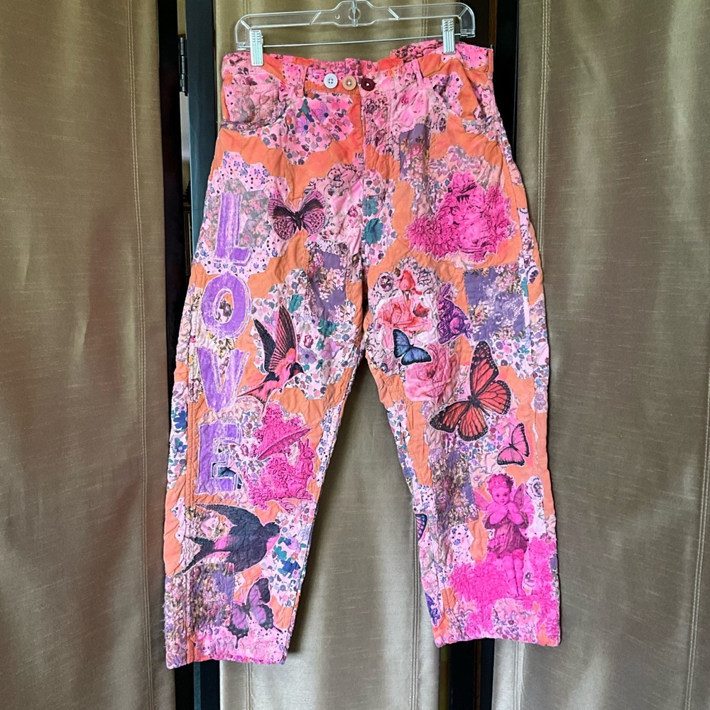 Magnolia Pearl Pink and Orange Ankle Cropped Pants